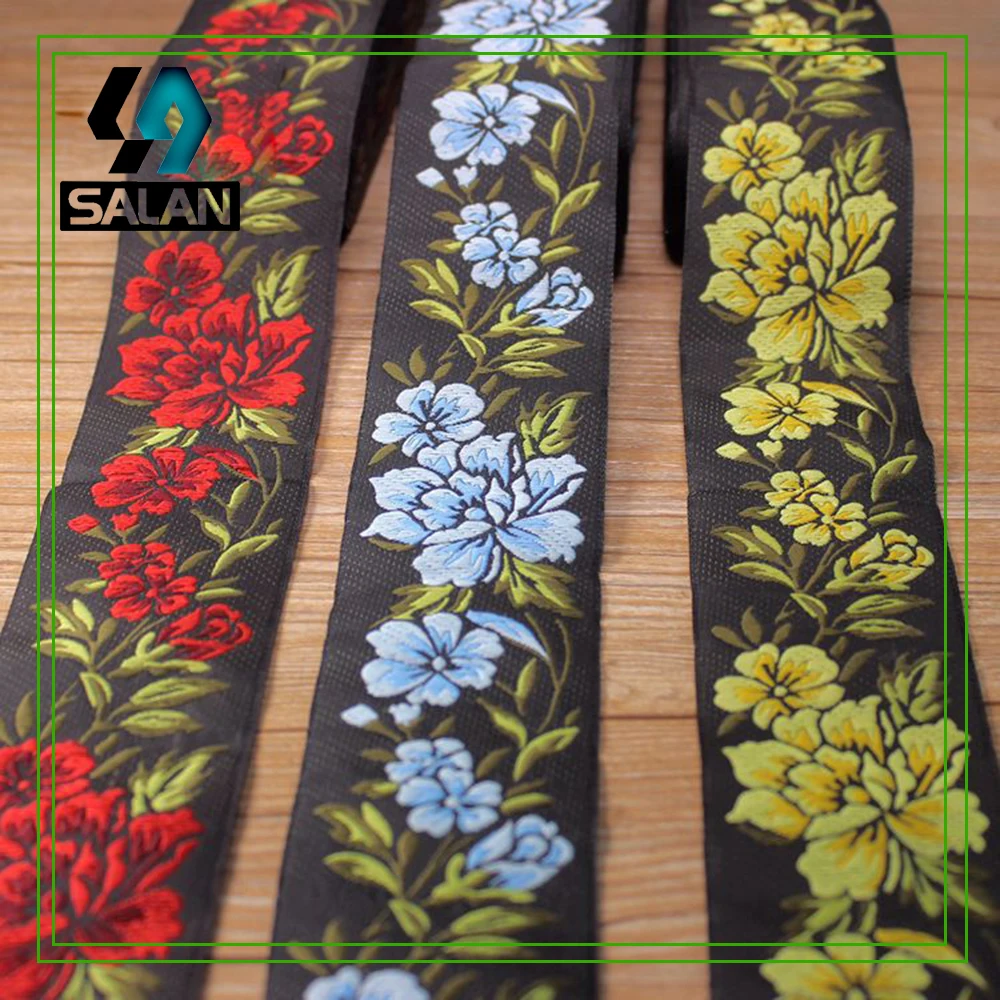 The new national wind black tea camellia belt Han clothing decorative accessories DIY bags belt fabric home accessories