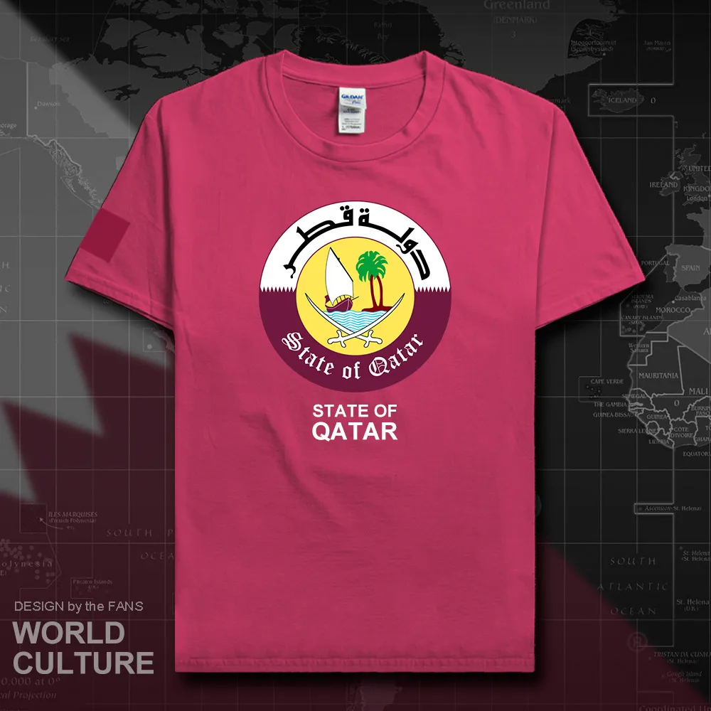 State of Qatar men t shirts 2018 jerseys nation team tshirt 100% cotton t-shirt meeting fitness brand clothing tees country 20