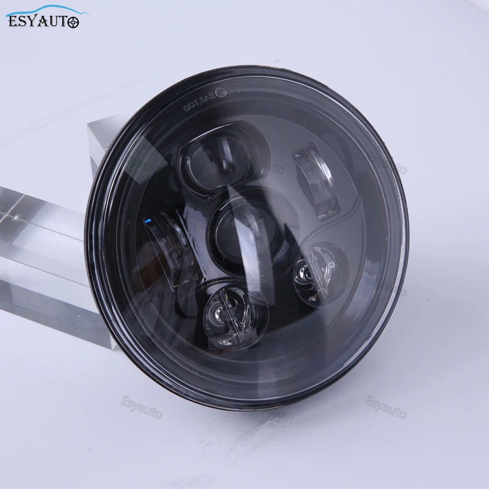 7 Inch Round LED Moto Headlamp 45W Projector Headlight H4 H13  for Jeep Wrangler Auto Parts