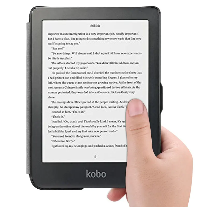 Novo premium magnético inteligente caso de couro do plutônio para kobo clara clara hd 6 n249 6.0 polegada caso ebooks capa protetora funda + caneta