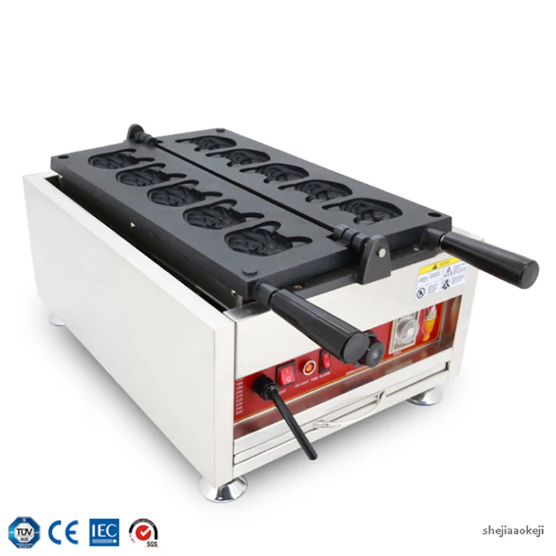 

NP-203 Dog head-shape burning machine snack equipment baking machine machinery donut machine waffle maker 3200W 110v/220v 1pc