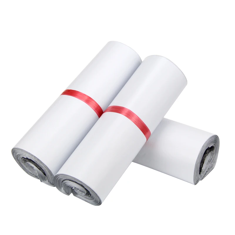 Free dhl 500PCS/LOT White color self-adhesive poly mailer White poly mailing post envelope pouches Plastic Express Courier bags