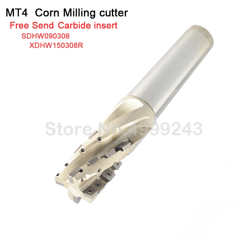 MT4 Roughing End Mills Multi-edge fast cutting corn milling cutter for CNC SDHW XDHW Carbide Insert