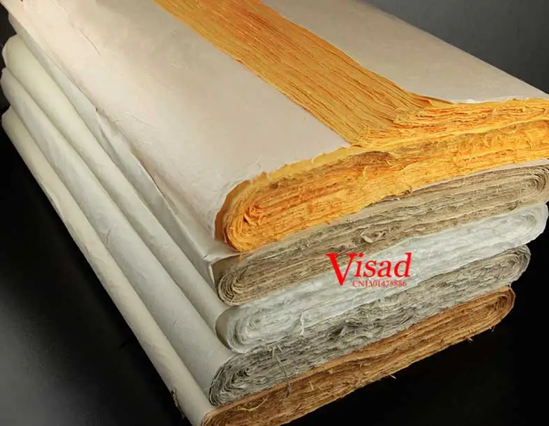 

Colorful Chinese Painting paper Yunlong rice Paper for Artist calligraphy painting Writing xuan paper