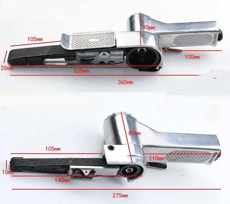 Imagem -03 - Lixadeira Pneumática de ar de 10 mm x 330 Correia de Polidor com Infinidade de Peça