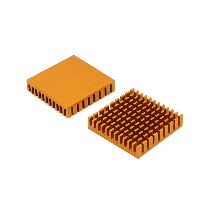 10/1 Buah Peredam Panas 45*45*10Mm Peredam Panas Radiator Aluminium 45X45X10Mm Peredam Panas Slot Logam untuk Pendinginan