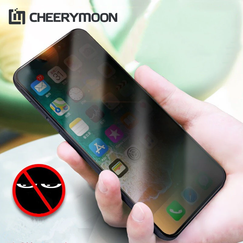 

CHEERYMOON Full Cover Secret-proof Glasss For Huawei P20 P10 Plus Mate10 Anti-Peeping Screen Protector Privacy Film Glass