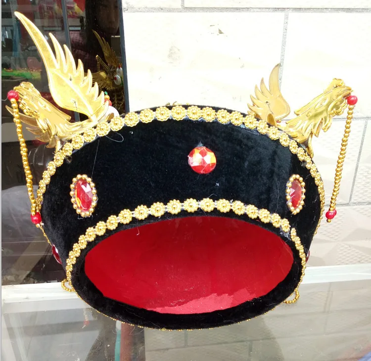 vintage crown hat for women empress of china hat qing dynasty queen cosplay hat queen cap women halloween head wear