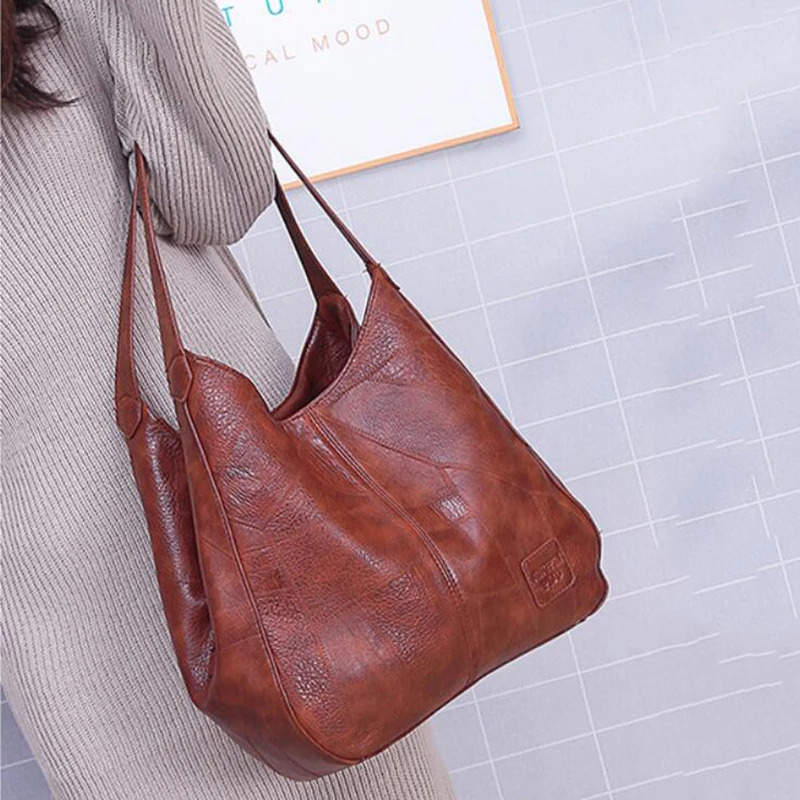 Yogodlns Vintage Frauen Handtasche Designer Luxus Handtaschen Frauen Schulter Tote Weibliche Top-griff Taschen Mode Marke – Detail 21