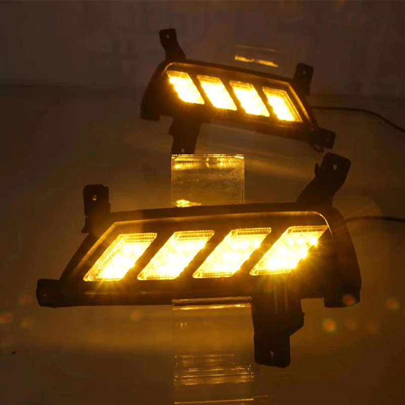 Exterior Fog Lights Daytime Running Lights for MG ZS 2017 2018 Led turn signal Drl Lights Accessories