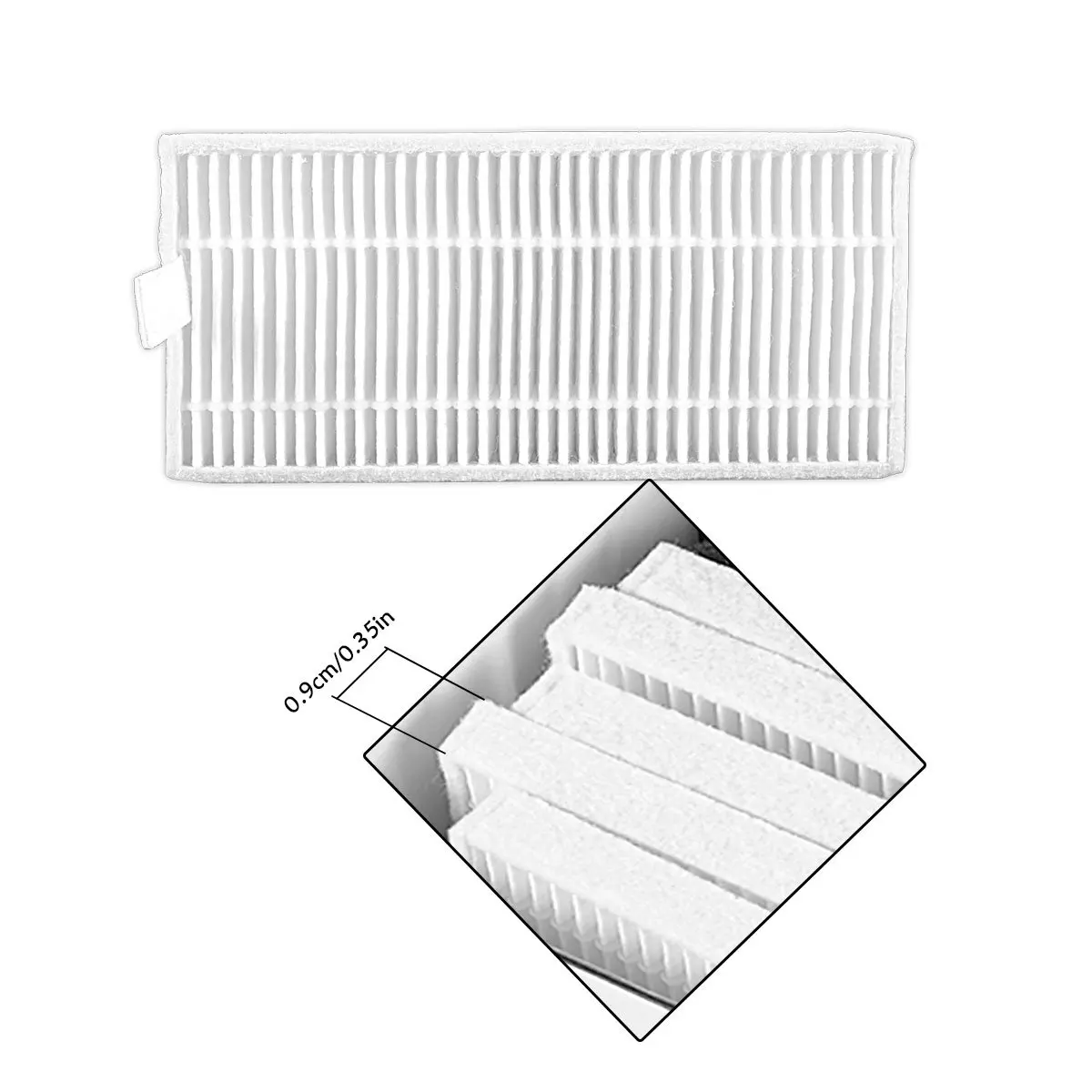 Tương thích với Ecovacs DEEBOT Bộ Lọc Bàn Chải Linh Kiện Thay Thế cho N79 N79S Máy Hút Chân Không