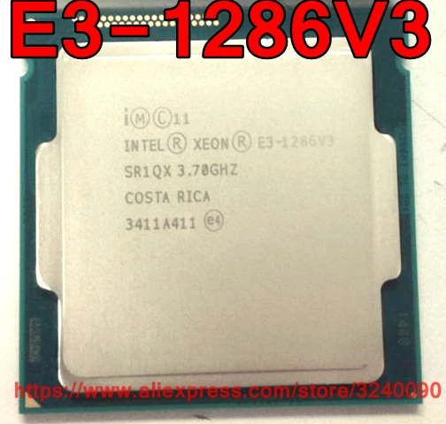 Original Intel CPU Xeon E3-1286V3 Processor 3.70GHz 8M 84W Quad-Core E3 1286V3 LGA1150 free shipping E3 1286 V3 E3-1286 V3