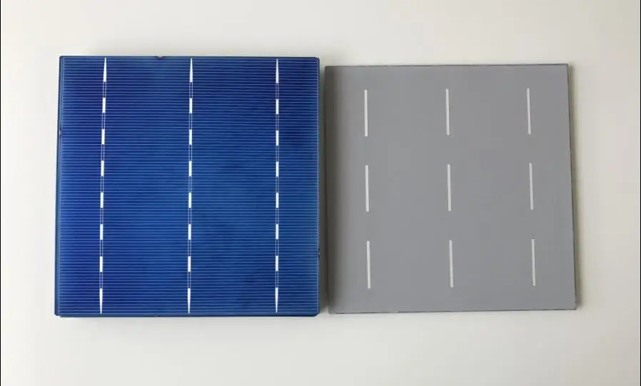 100pcs Poly-Crystalline Silicon Solar Cells 156mm x 156mm 18% Efficiency A Grade For Make Solar Panel