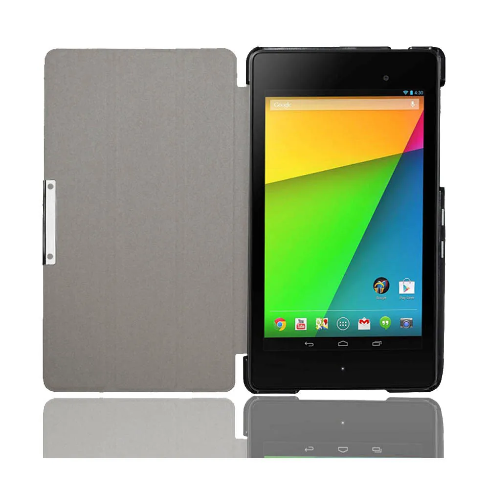 Nexus 7 스마트 가죽 커버 케이스, 울트라 슬림 플립 북 케이스, 자석 자동 수면, Asus Google Nexus 7 FHD 2 세대 2013