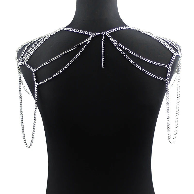 Shoulder Chain Necklaces&Pendants beads Chains Punk Necklace 2019 Fashion Party Shoulder Accessories