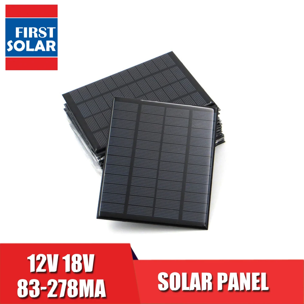 10 sztuk Panel słoneczny 12V samochód RV baterii 12VDC 150mA 160mA 167mA 208mA 250mA 83mA 278mA 18V Mini ładowarka solarna