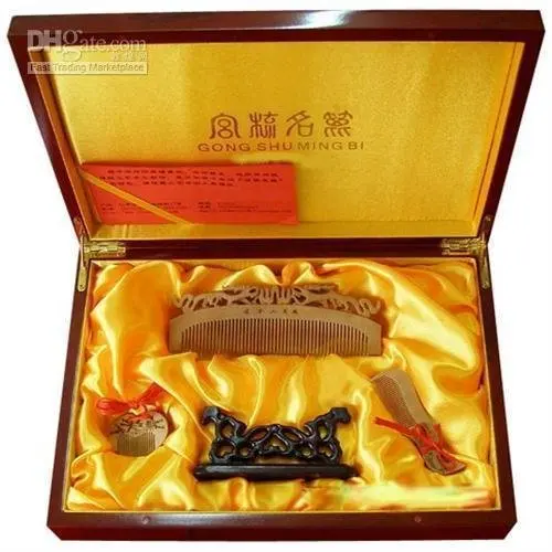 Rare!Guaranteed 100% handcrafted with Chinese charm set 4 Indian sandalwood handwork totally 2025-02