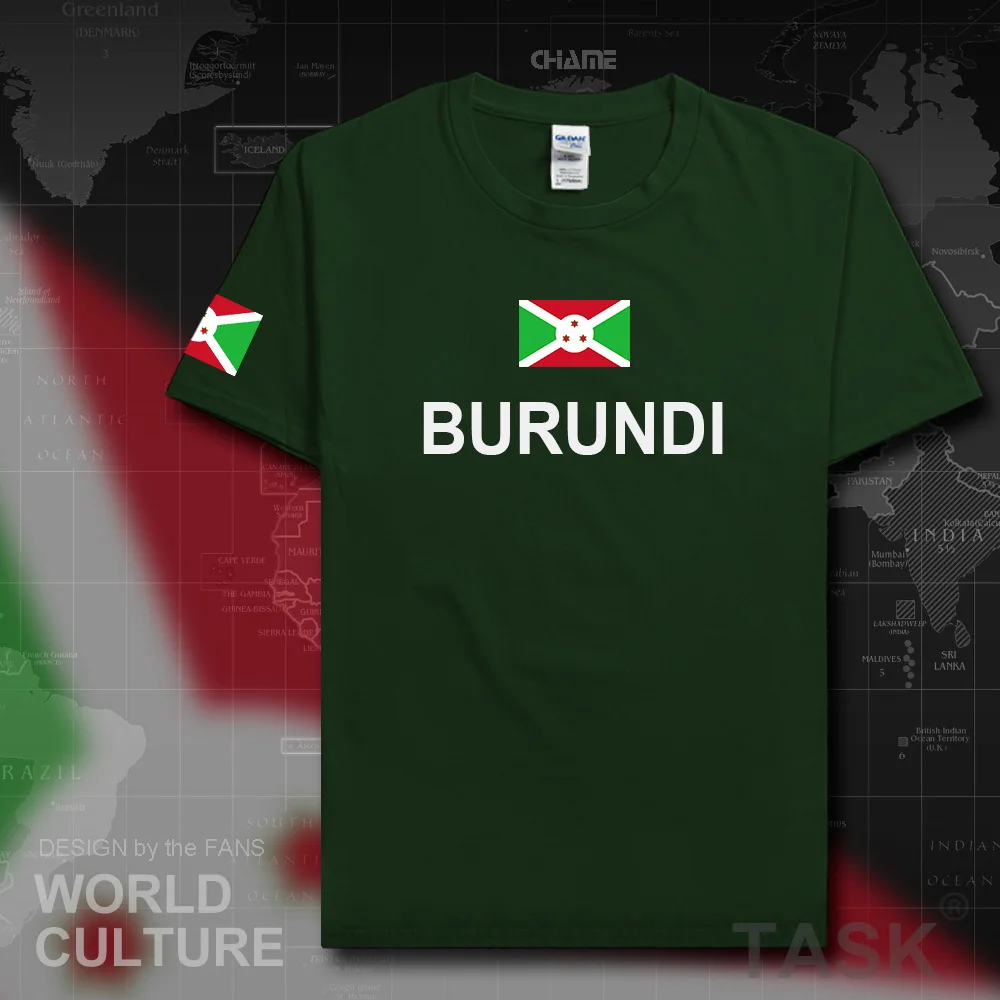 Burundi Burundian men t shirt 2019 jerseys nation team tshirt 100% cotton t-shirt new Short Sleeve country sporting clothing BDI