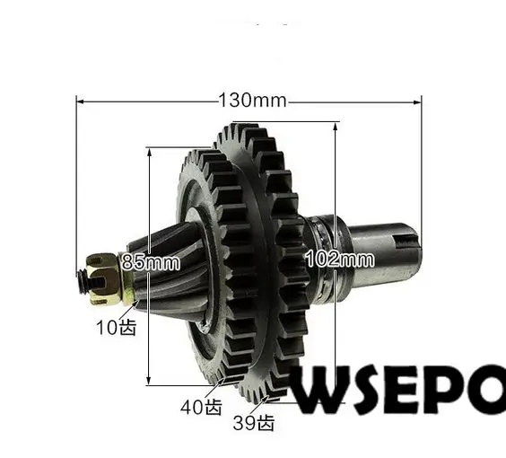 OEM Quality! Coutnershaft Assy with Gear for 178F/186F/L70/L100/188F Diesel Engine Powered Cultivator/Garden Tillers