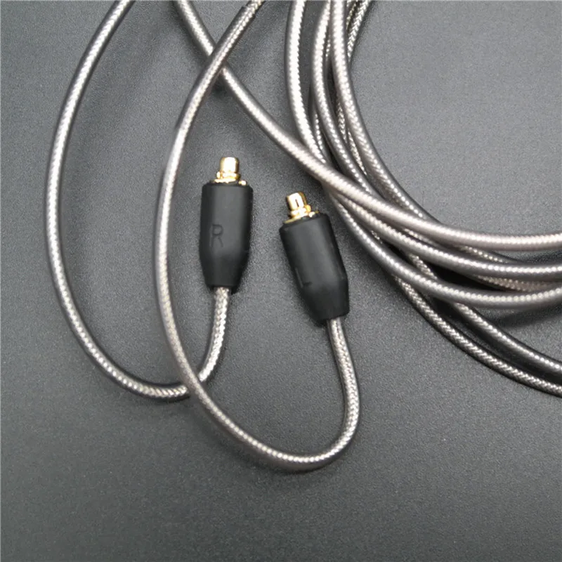 DIY ie800 headphone cable   Single crystal copper wires, 14 core X4 high-end   earphone cable mmcx,Mp3 player Cable