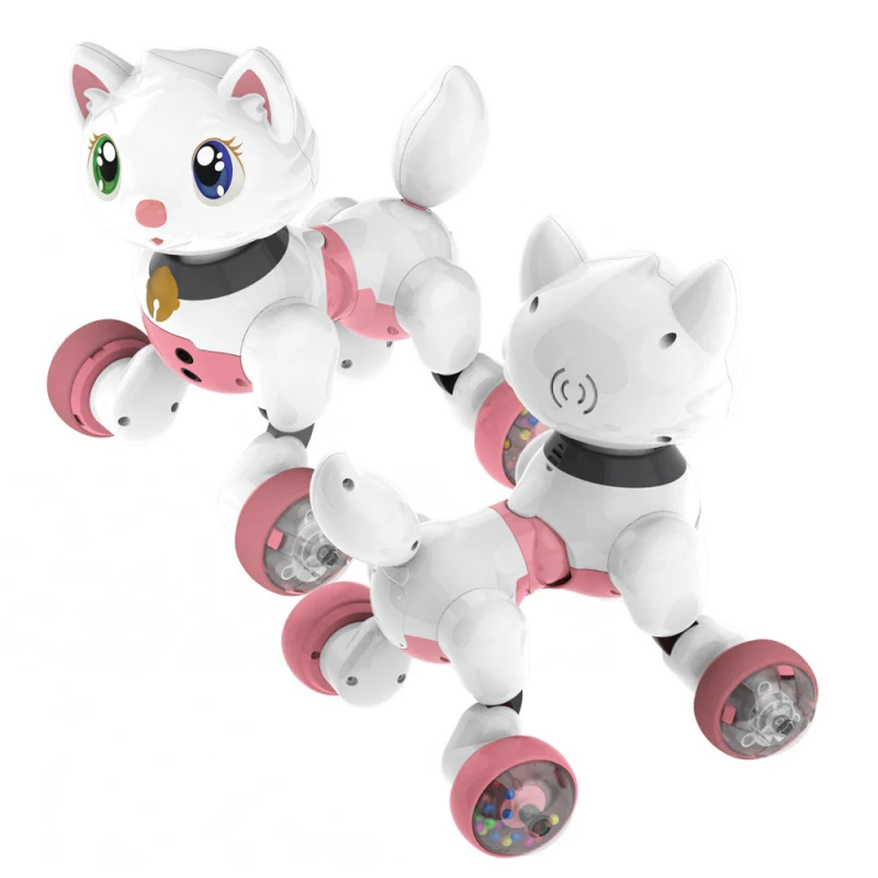 Voice controlled Interactive Educational Toys Intelligent Electronic Pet Cat Dog With Sing Dacing Forward Back Etc.Voice Command