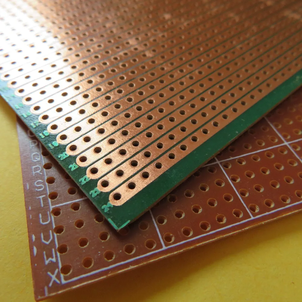 new 5pcs/lot Stripboard Veroboard vero prototype print Circuit Board 6.5x14.4cm 2.54mm breadboard platine lochraster pcb