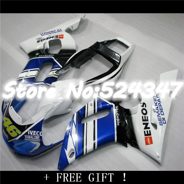 Hey-YZFR6 blue white YZF R6 98 99 00 01 02 K9256 YZF600 NEW Blue white YZF-R6 1998 1999 2000 2001 2002 Fairing for Yamaha