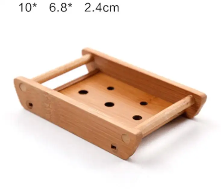 

Free shipping 200pcs creative bathroom handmade draining wooden simple bamboo soap box soap dish