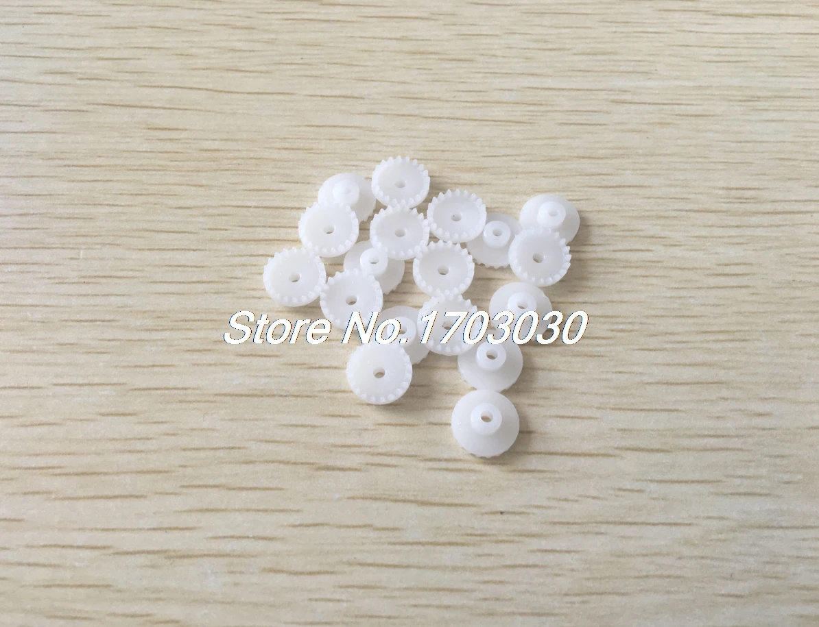 

30Pcs 11mm x 2mm 20 Teeth Single Reduction RC Model Motor Drive Shaft Crown Gear