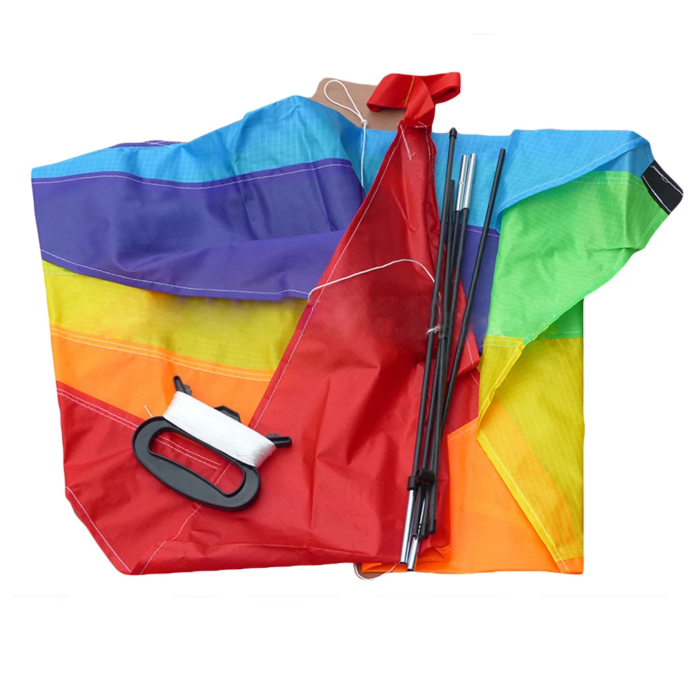 2019 Kite for Kids Adults Easy Flyer Rainbow Kites Best Beach Summer Outdoor Toy Durable Nylon Kite