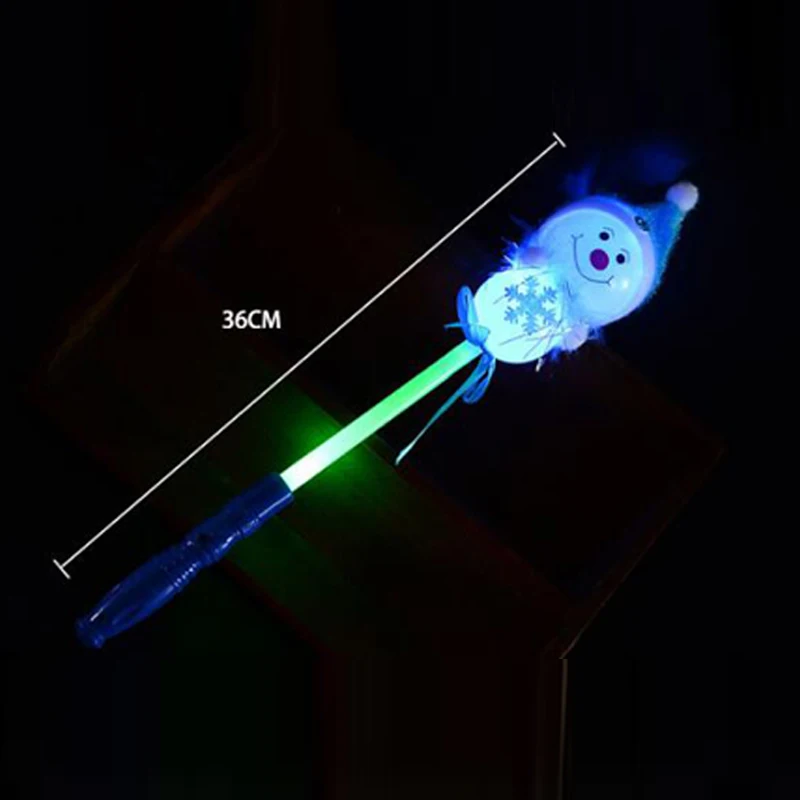 glow Snowman stick Flashing LED Glow Stick Light Up LED Light Stick For Wedding Birthday Party Cheering Sticks Wedding LED Light