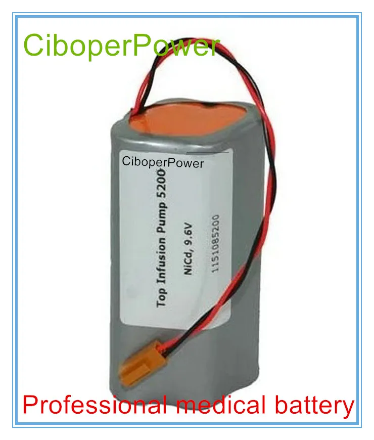 

Replacement for 2000mAh TOP-5200 Electrocardiogram machine battery for Infusion Pump