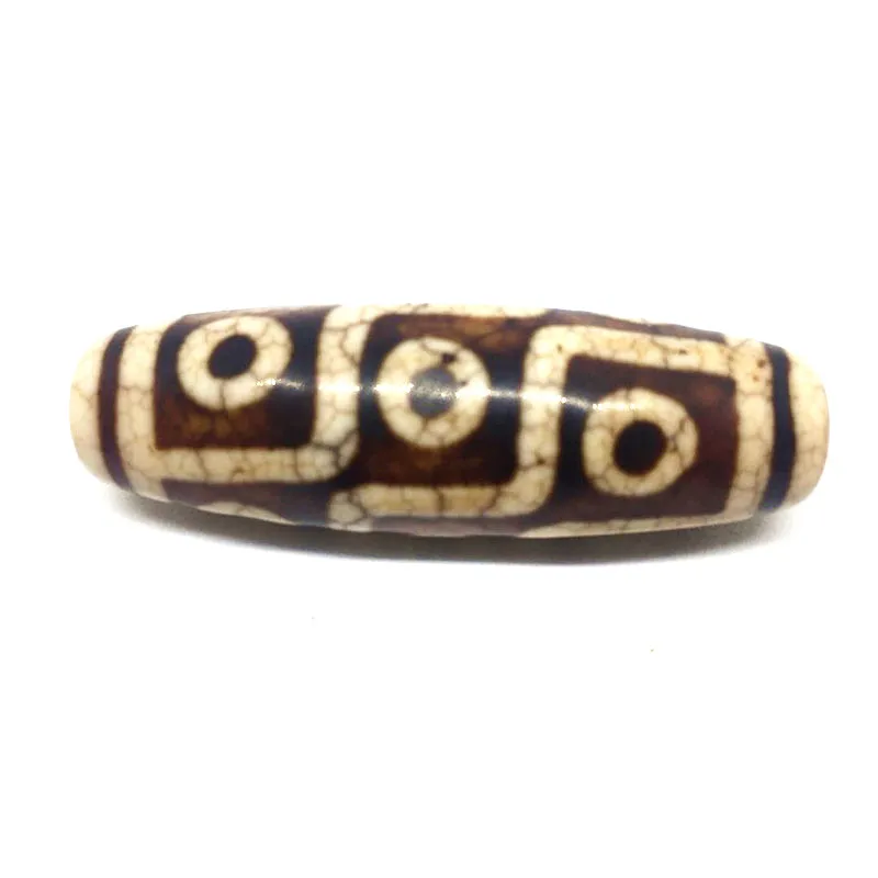 High quality Special 9 Eyes Dzi beads 15mm*44mm Tibetan Dzi Beads Loosing Beads for Bracelet and Necklace Making