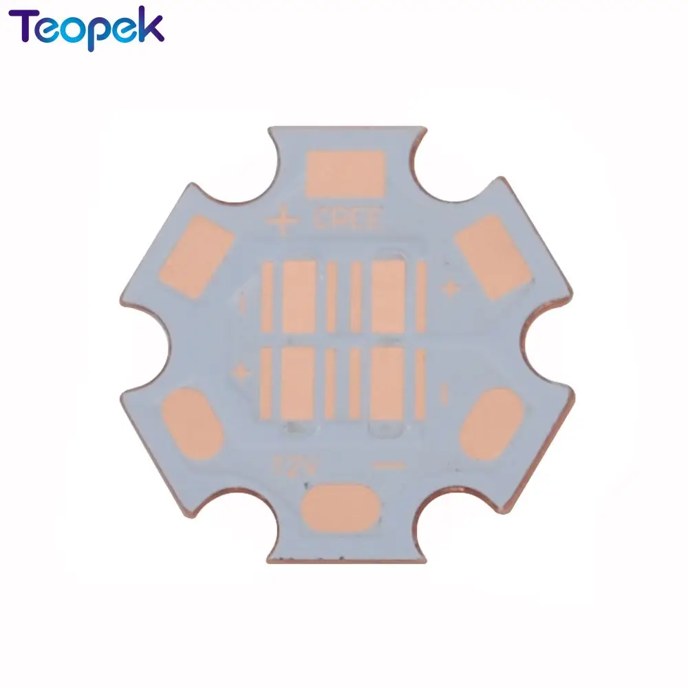 10pcs 20MM Led Coper PCB Board Led Heatsink Thermal Separation 4D Led Lamp Base For Cree XPE XTE XPG 3535 LED 12V/6V/3V