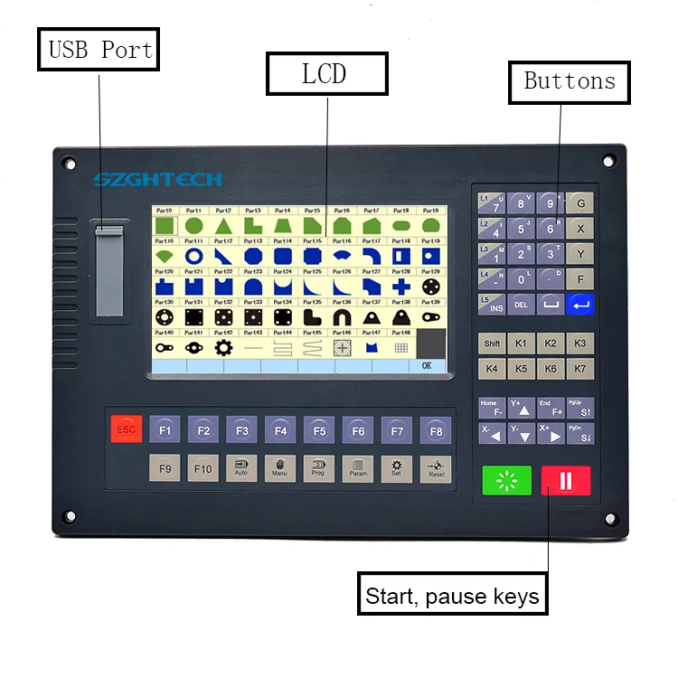 

SZ-2012AH1 2 AXIS CNC Plasma Cutting machine controller for CNC cutting controller