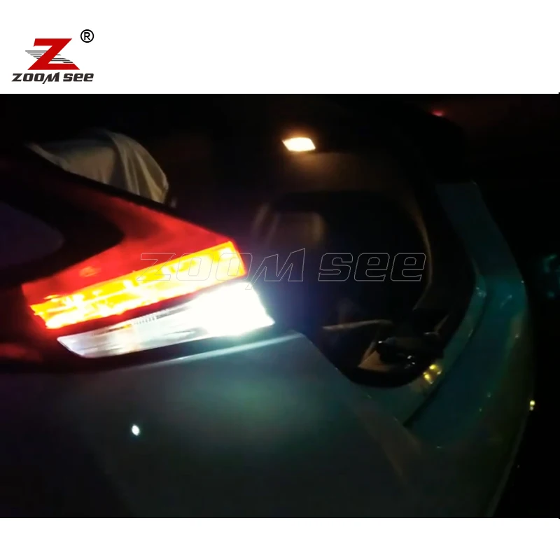 4pc Super Luminoso LED Bianco luce targa + Reverse backup lampadina Per Il 2018-2019 Nissan Leaf ZE1 LED Esterno luce kit