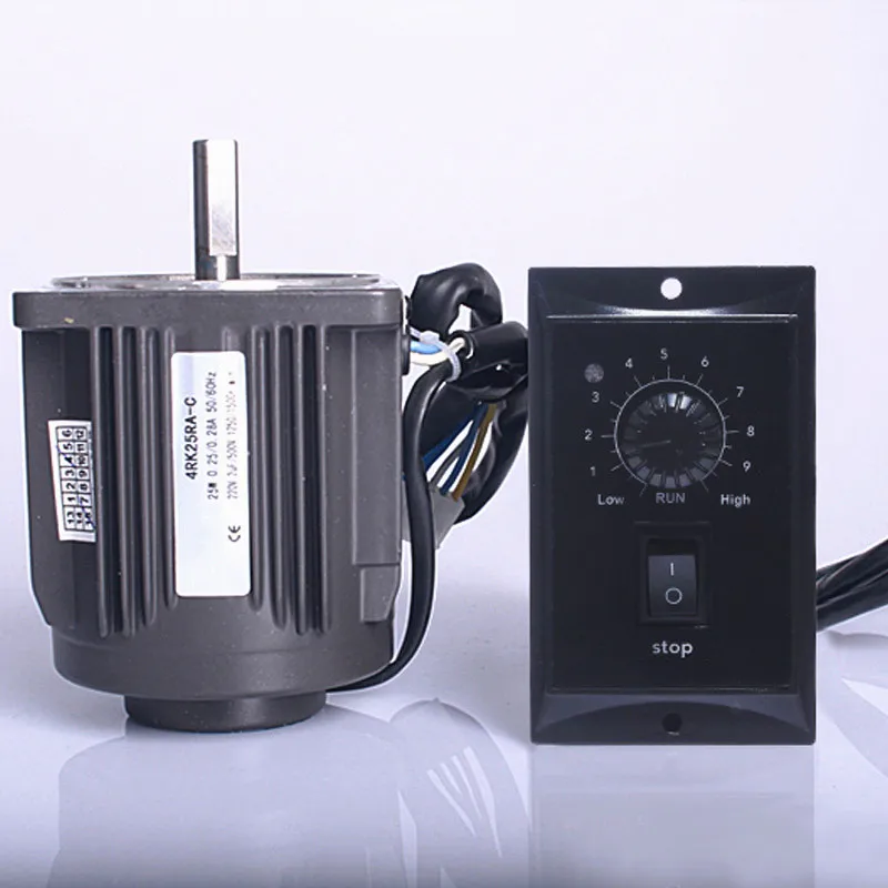 

25W 220V Optical axis deceleration AC motor,25W geared AC motor high speed 1250rpm,Motor governor Controller,J17182