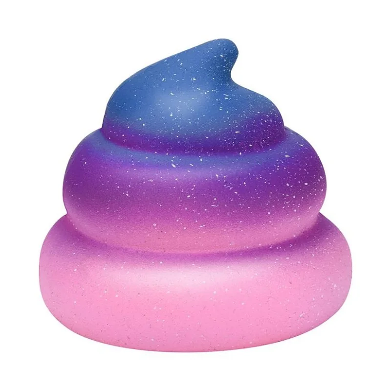 Exquisite Fun Galaxy Poo Soft Scented Squishy Squeeze Toys Antistress funny Charm Slow Rising PU Stress Reliever Toy 7*7*6 CM