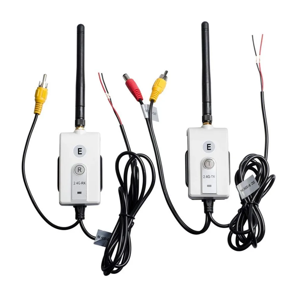 Wirelessan Wireless E-625 2.4G Video Transmitter & Receiver Kit for Cars, Small Trucks etc. Backup camera system