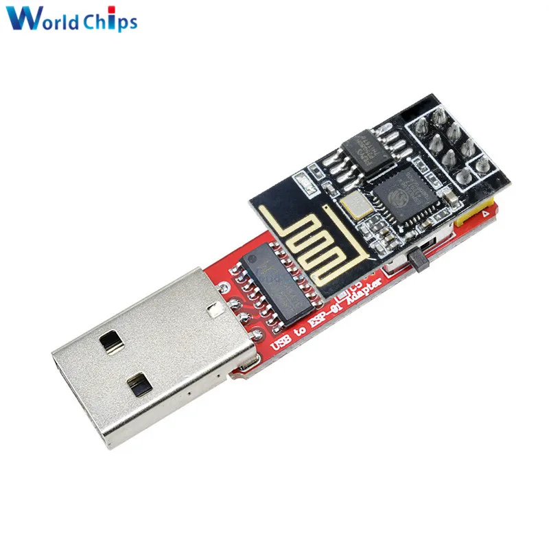ESP-01 ESP-01S ESP01 ESP01S Wireless Wifi Developent Board Module CH340G CH340 USB to ESP8266 Serial Wi-Fi Adapter for Arduino