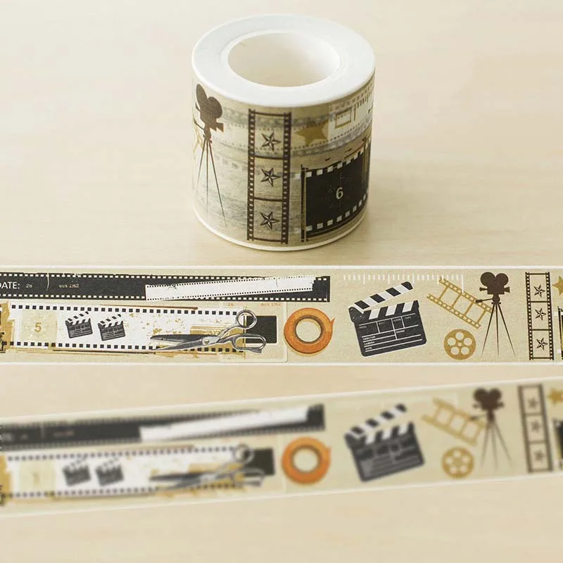 

Beautiful 40mm*10m high quality washi paper tape/Vintage cinematograph masking japan washi tape