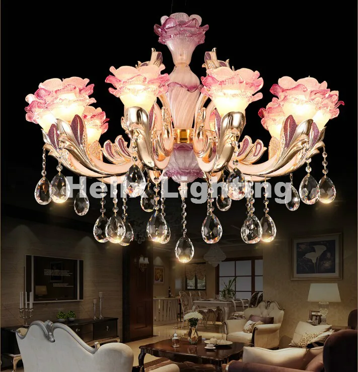 

New Arrival Decoration Modern Alloy Crystal Chandelier Lingting 6L/8L/10L Luxurious K9 Crystal Lamp Lustre AC 100% Guaranteed