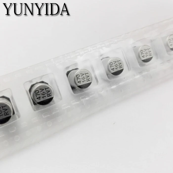 10pcs  16V 470UF   8*10.5MM SMD Aluminum  Electrolytic Capacitor