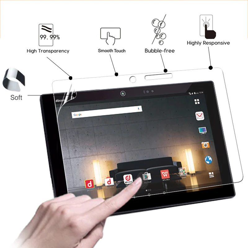 Premium HD Clear Glossy screen protector film For Fujitsu arrows Tab F-04H 10.5