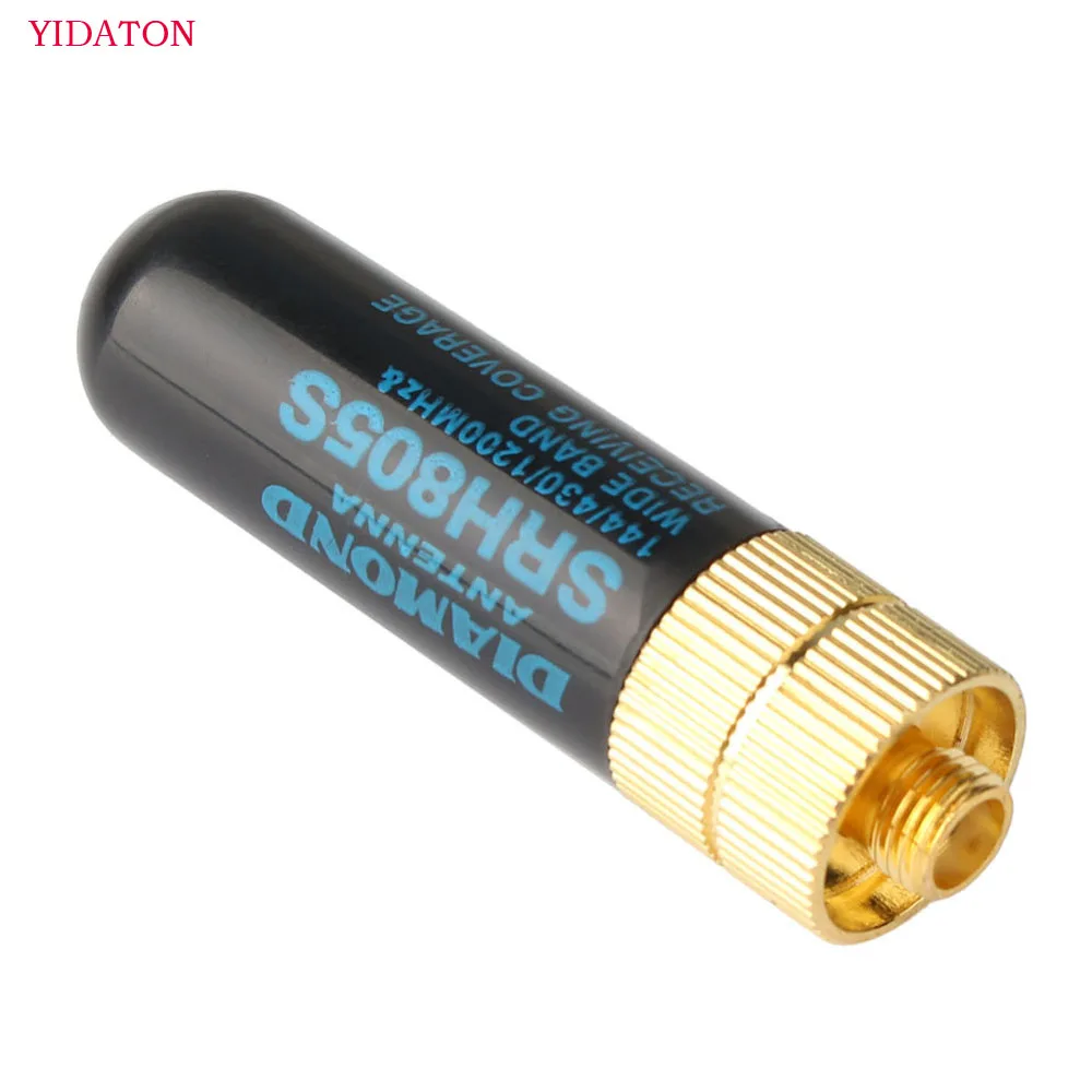 YIDATON for Baofeng UV-5R BF-888S Portable Radio Diamond SRH805S SMA-F Female Antenna 5cm Dual Band VHF/UHF 144/430MHz