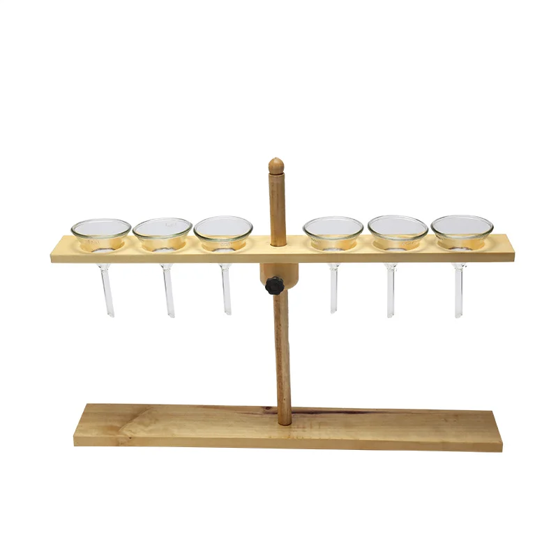 High Quality Wooden Funnel Stand Support Rack Lab Supplies 2 4 6 holes