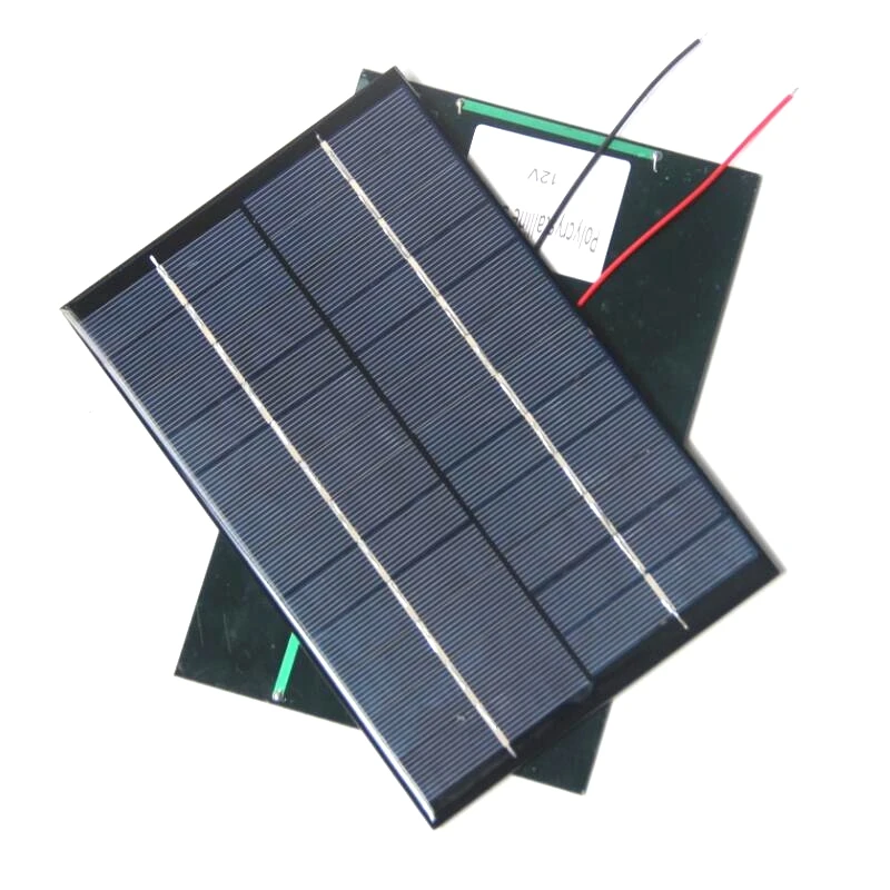 BUHESHUI 4,2 W 18V Polykristalline Solar Zellen + Kabel olar Panels Solar Modul Für Lade 9V Batterie DIY solar System 200*130MM