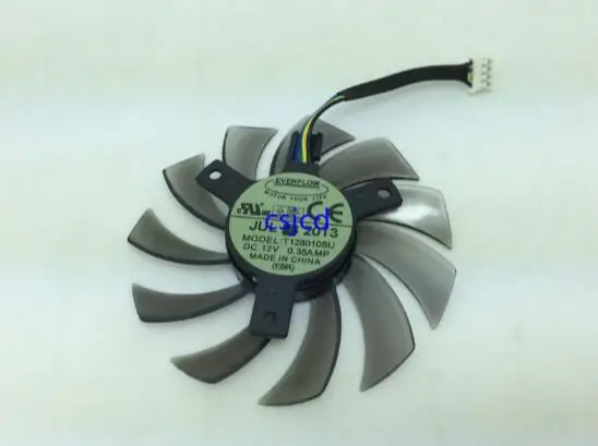 Gigabyte GTX770 GTX760 T128010SU 0.35A 12V four-wire heat dissipation graphics card fan