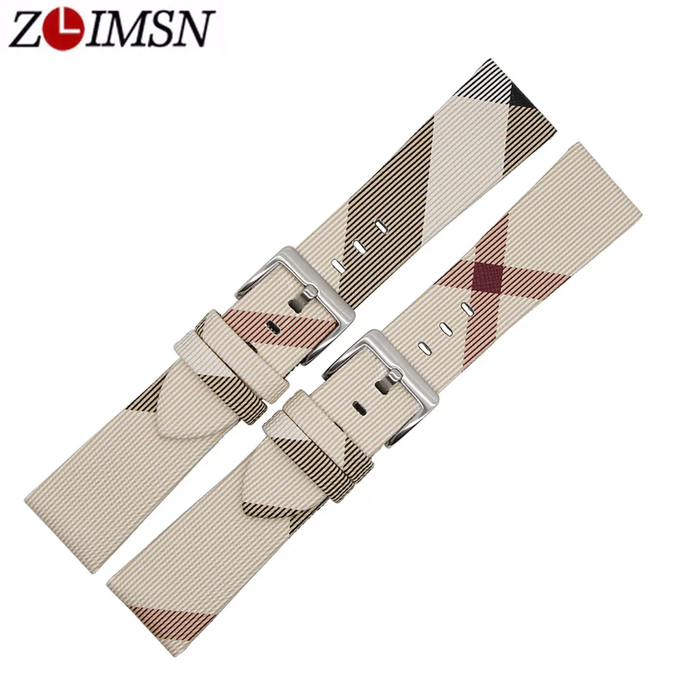 ZLIMSN New Splice Strap Ladies Sports Watch Belt Accessories 22 mm 24 mm Strap Color Camouflage White