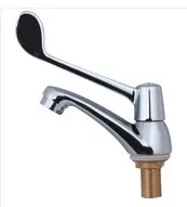 Brass Medical faucet Single Cold Water/ Basin Standing pots long handle copper core Medical Elbow Tap